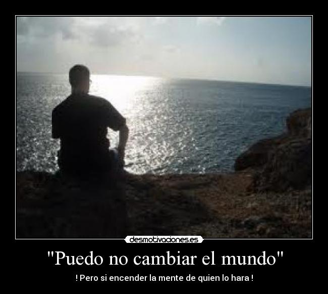 Puedo no cambiar el mundo -