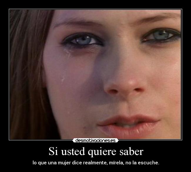 Si usted quiere saber - 