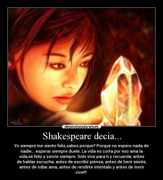 Shakespeare decia... - 