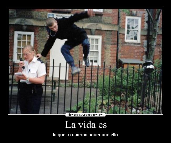 La vida es -