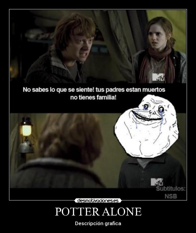 POTTER ALONE - Descripción grafica