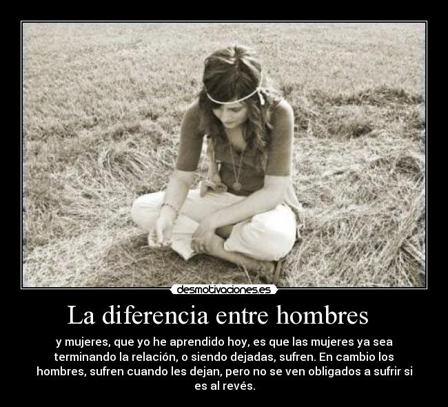 La diferencia entre hombres -