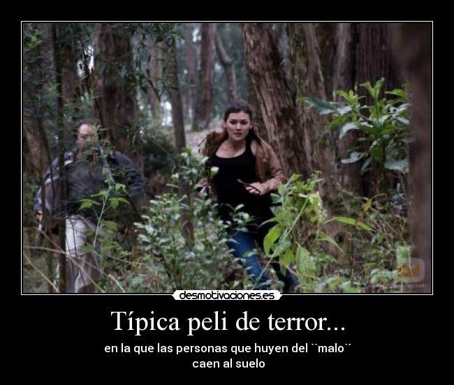 Típica peli de terror... - 