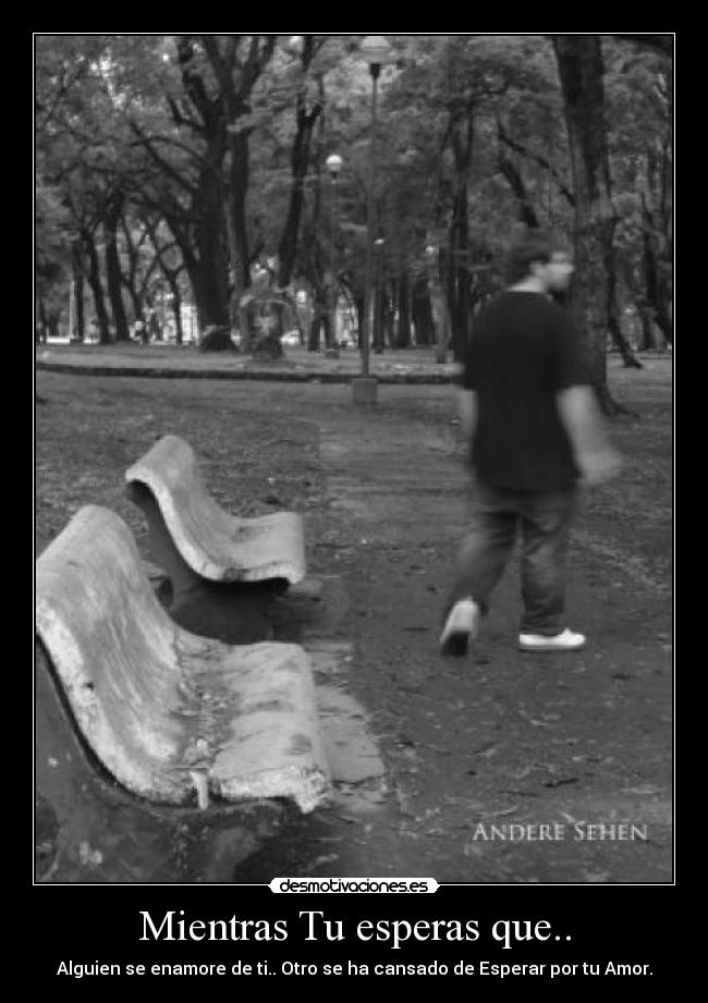 Mientras Tu esperas que.. -