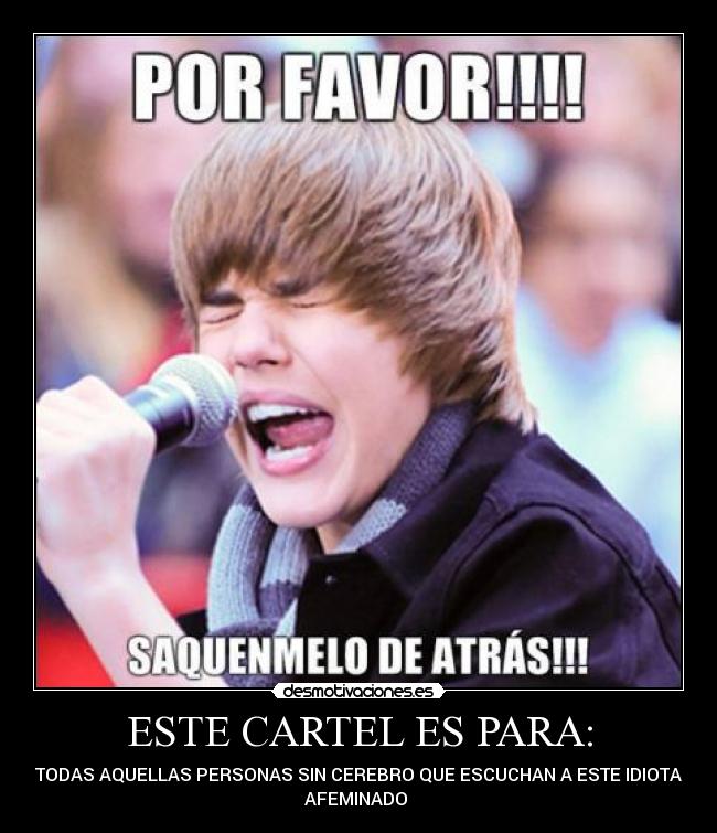 ESTE CARTEL ES PARA: - 