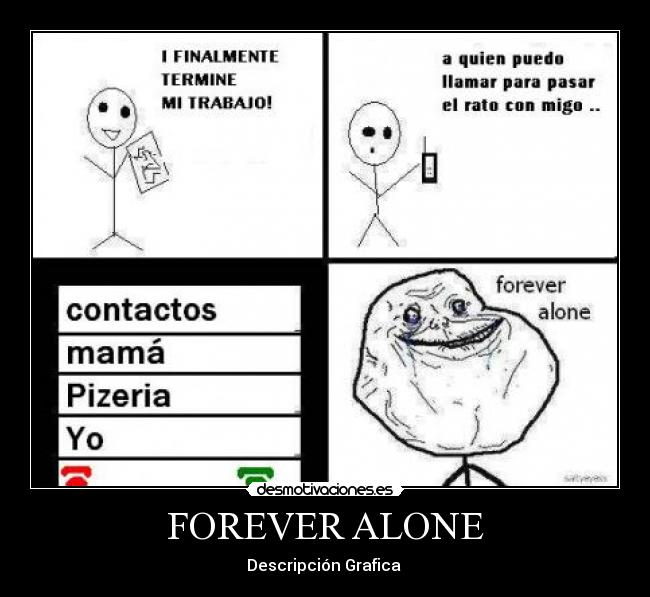 FOREVER ALONE - Descripción Grafica
