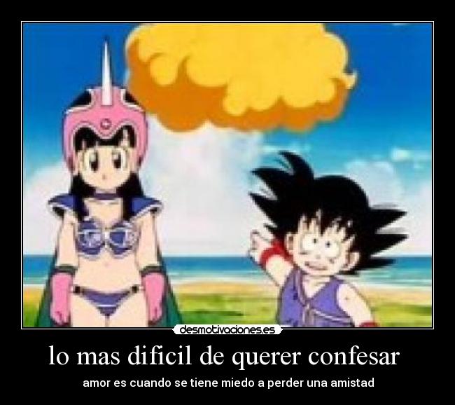 lo mas dificil de querer confesar  - 