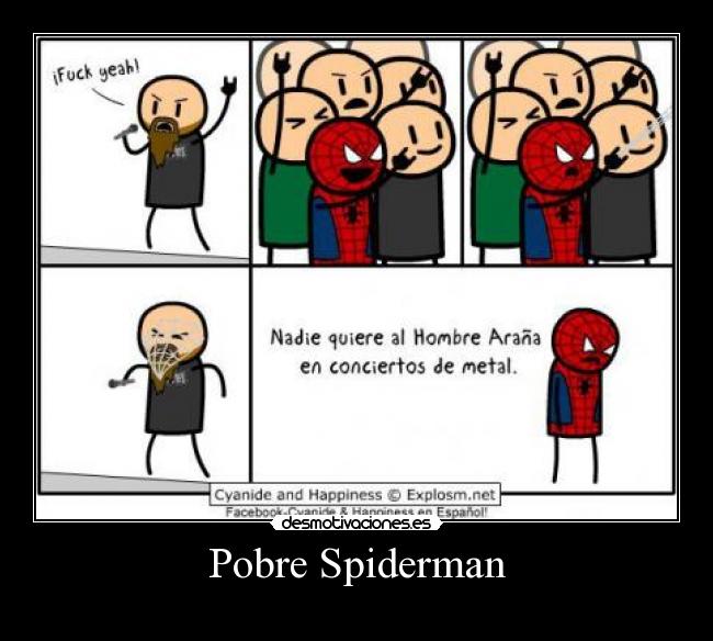Pobre Spiderman -