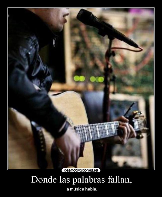 Donde las palabras fallan, -