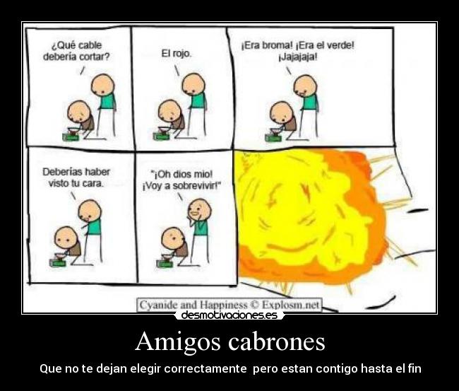 Amigos cabrones - Que no te dejan elegir correctamente pero estan contigo hasta el fin