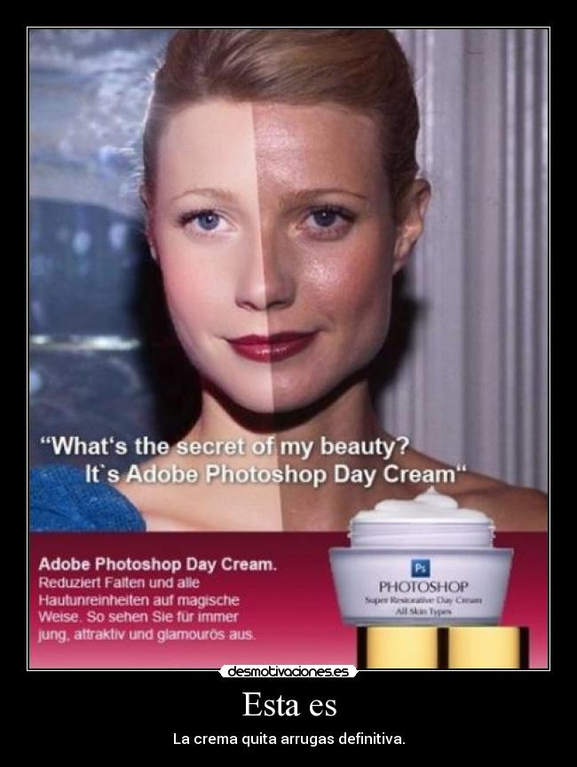 Esta es - La crema quita arrugas definitiva.