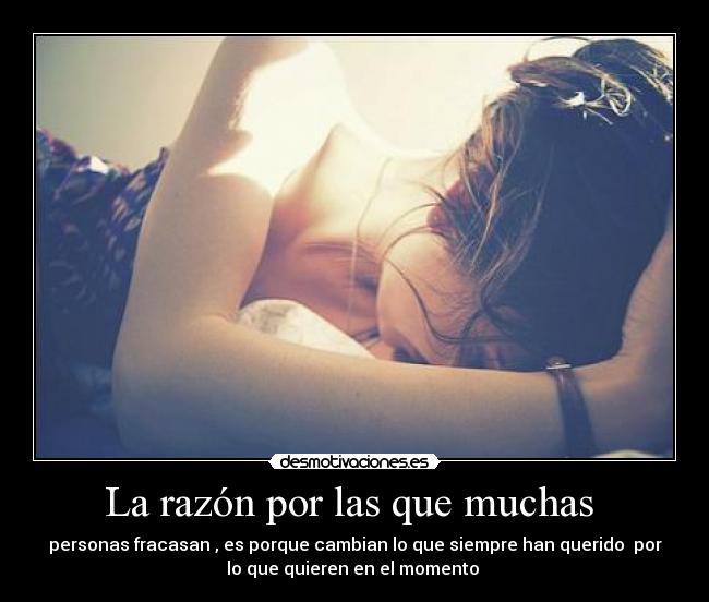 La razón por las que muchas -