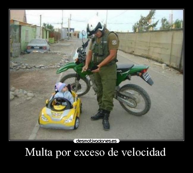 Multa por exceso de velocidad  - 