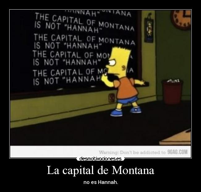 La capital de Montana - no es Hannah.