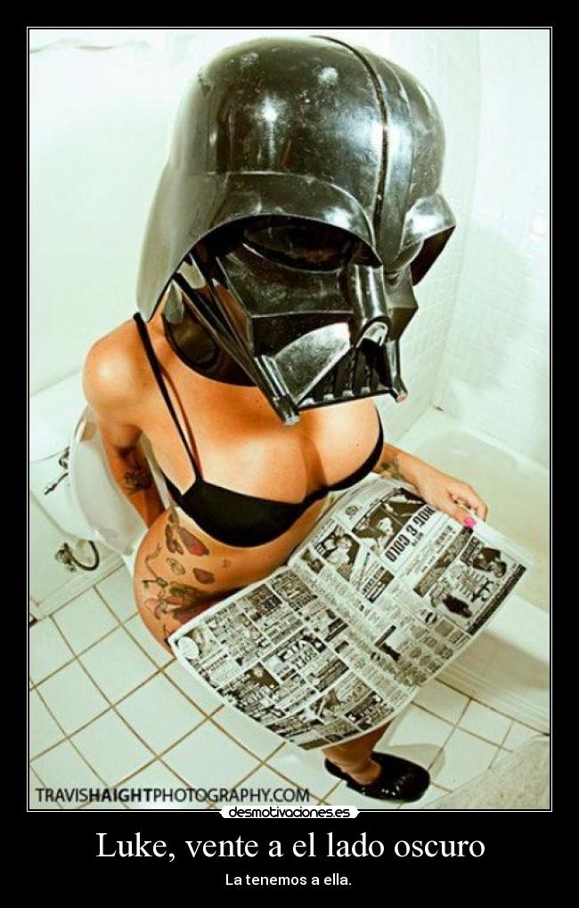 carteles luke lado oscuro dart vader desmotivaciones