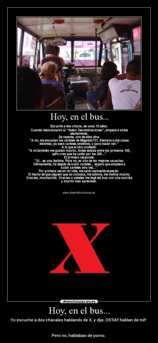 Hoy, en el bus... -