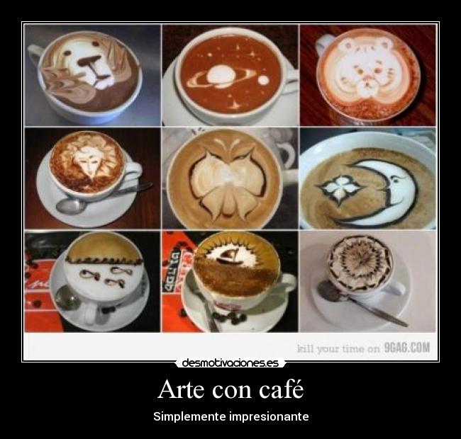 Arte con café -