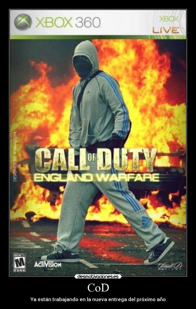 carteles cod call duty inglaterra desmotivaciones