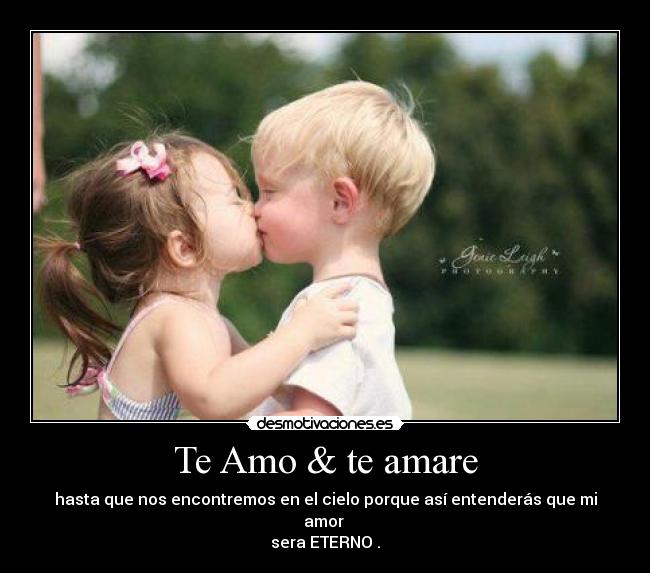 Te Amo & te amare -