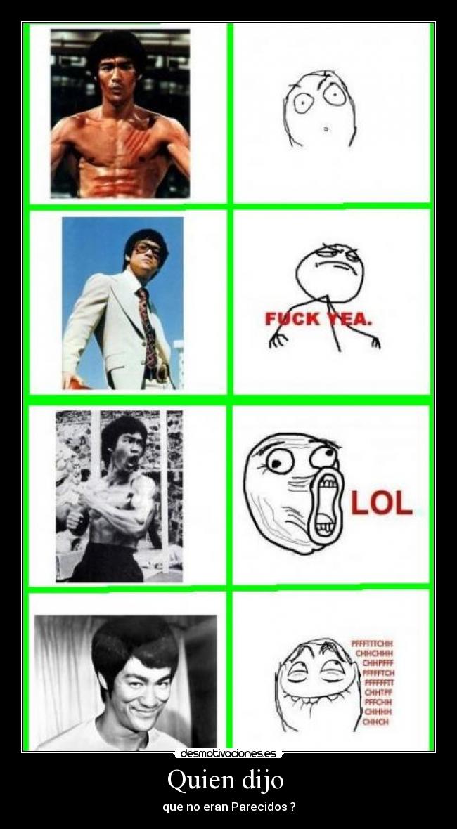Quien dijo - que no eran Parecidos ?
