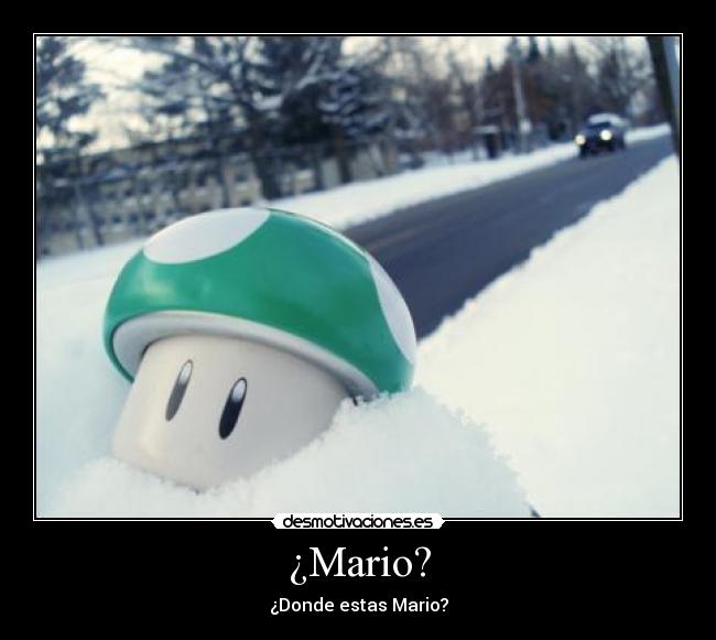 ¿Mario? - ¿Donde estas Mario?