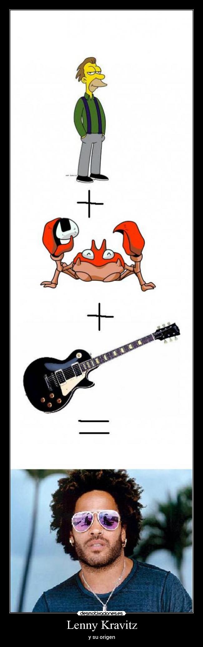 carteles musica lenny kravitz pokemon simpson guitarra desmotivaciones