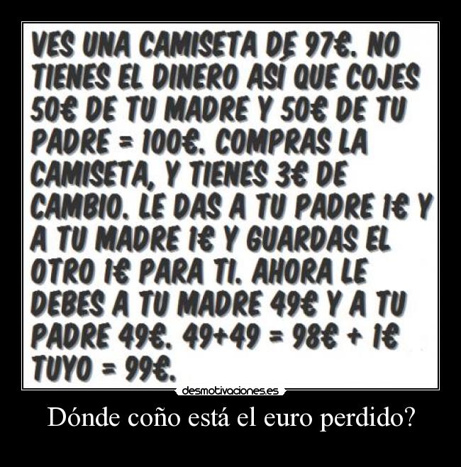 Está Coño PerdidoDesmotivaciones Dónde El Euro vNmny0w8O