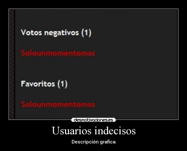 Usuarios indecisos - 