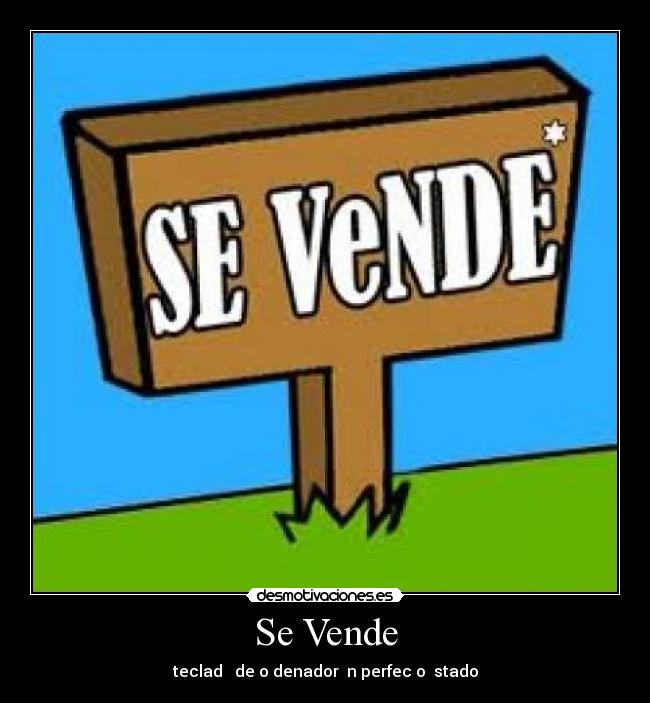 Se Vende - teclad de o denador n perfec o stado
