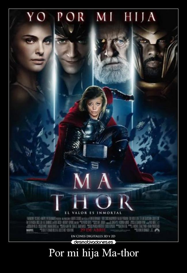 Por mi hija Ma-thor -