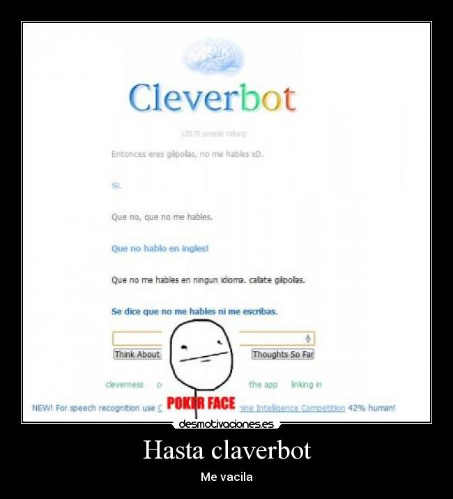 carteles cleverbot desmotivaciones