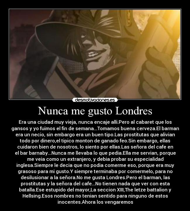 Nunca me gusto Londres - 