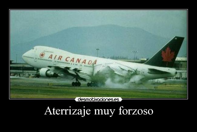 Aterrizaje muy forzoso -