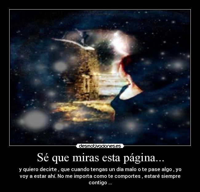 Sé que miras esta página... -