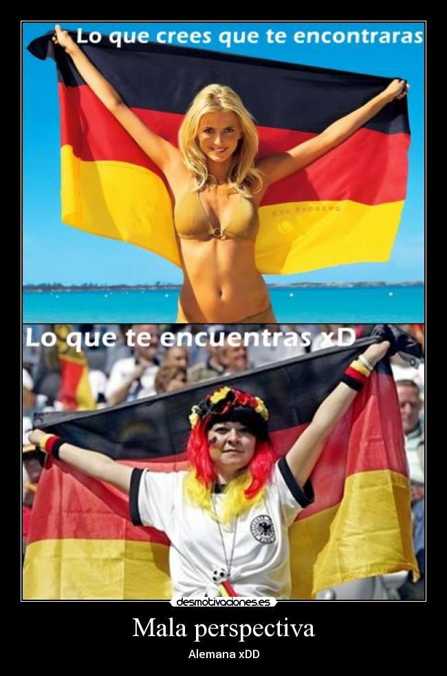 Mala perspectiva - Alemana xDD