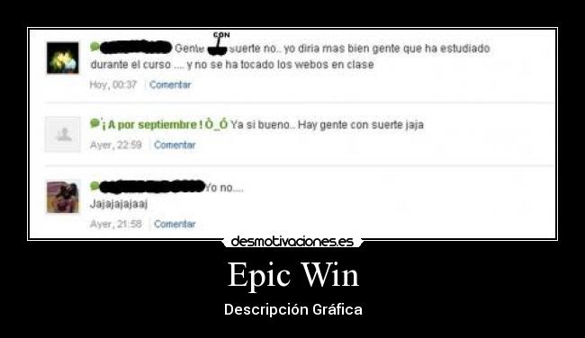 Epic Win - Descripción Gráfica