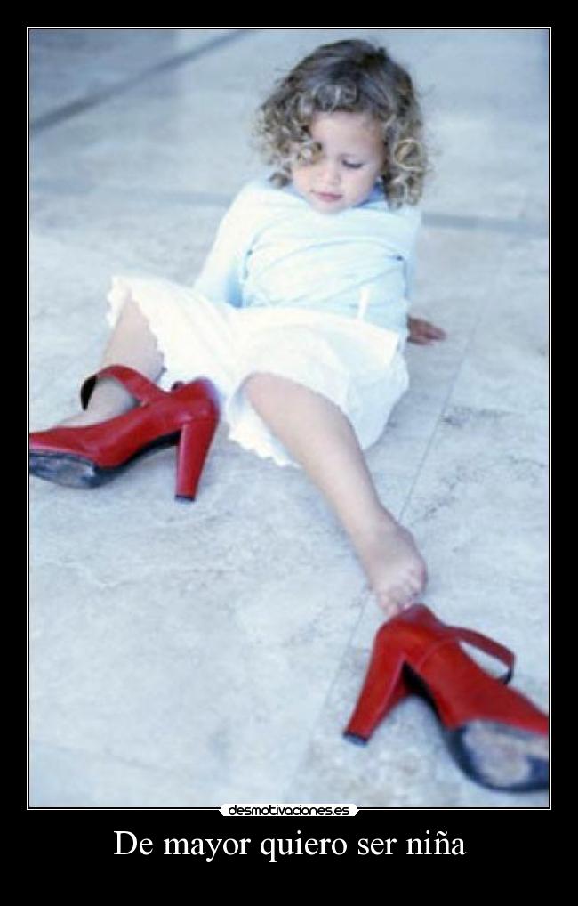 De mayor quiero ser niña -