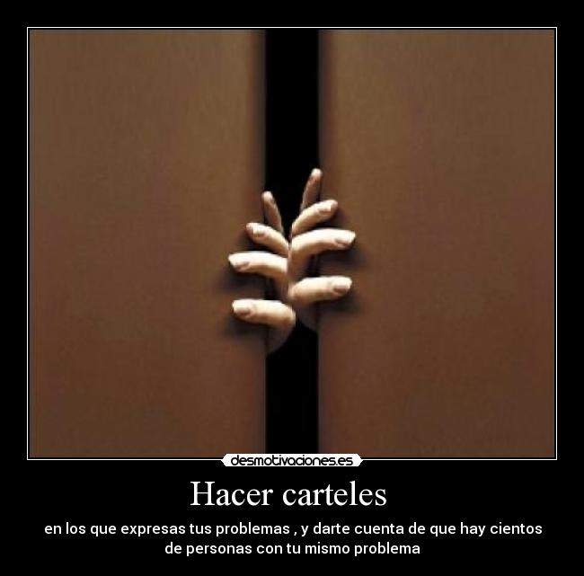 Hacer carteles -