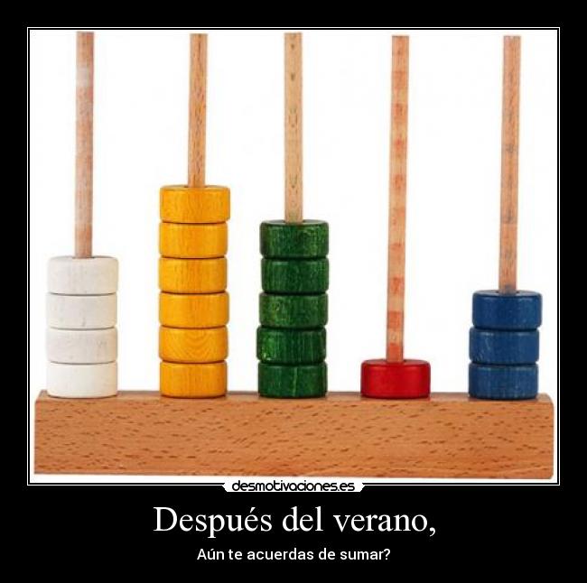 Después del verano, -