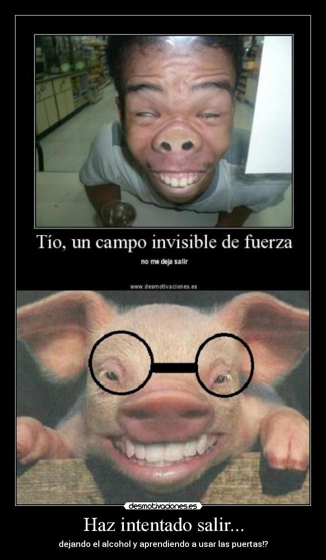 Haz intentado salir... -