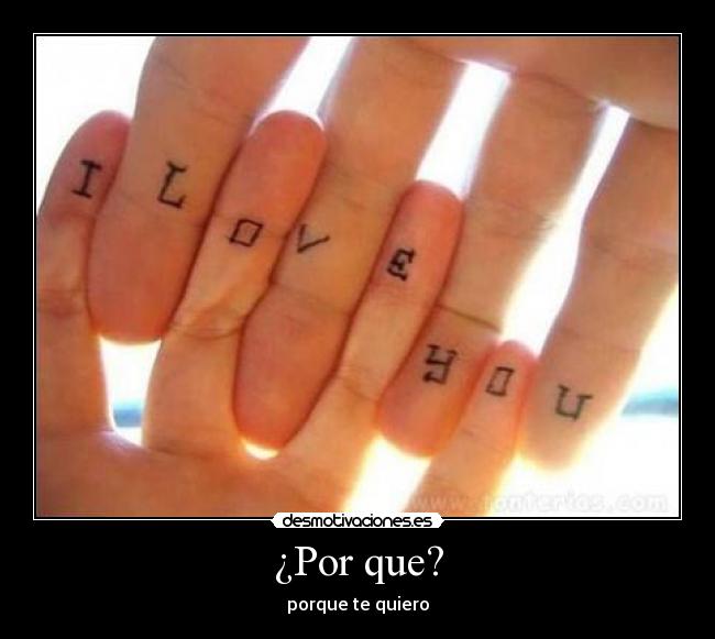 ¿Por que? -