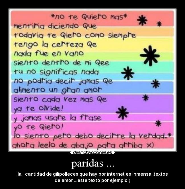 paridas ... -