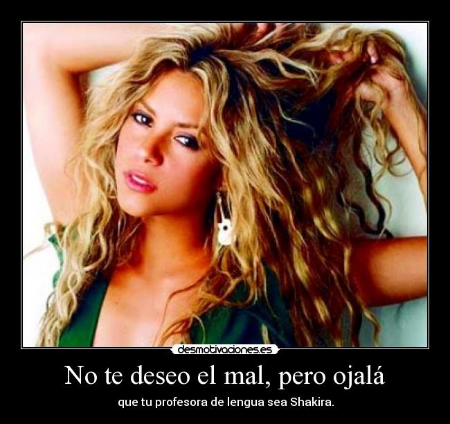 carteles shakira mal profesora desmotivaciones