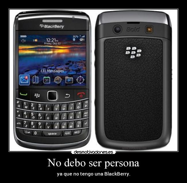 No debo ser persona - 