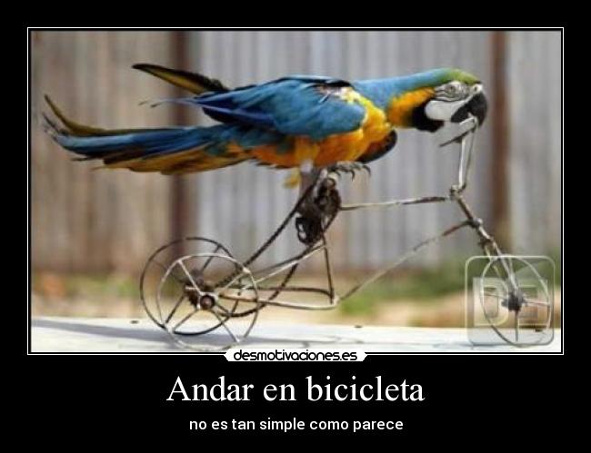Andar en bicicleta - no es tan simple como parece