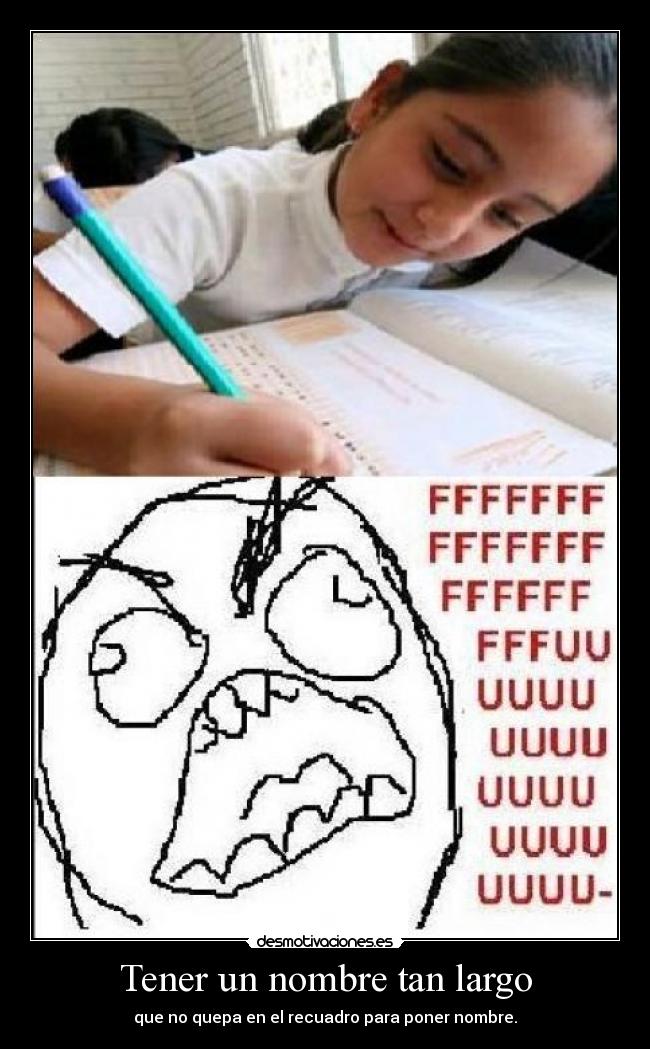 Tener un nombre tan largo - 
