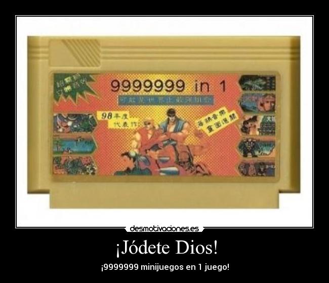 ¡Jódete Dios! - ¡9999999 minijuegos en 1 juego!