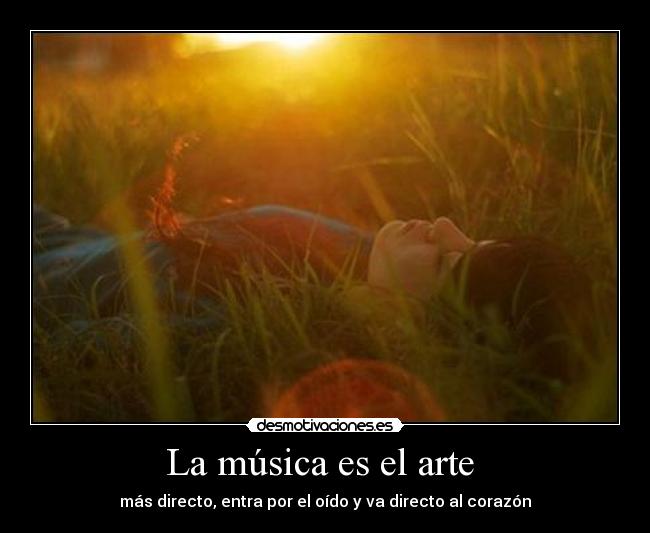 La música es el arte -