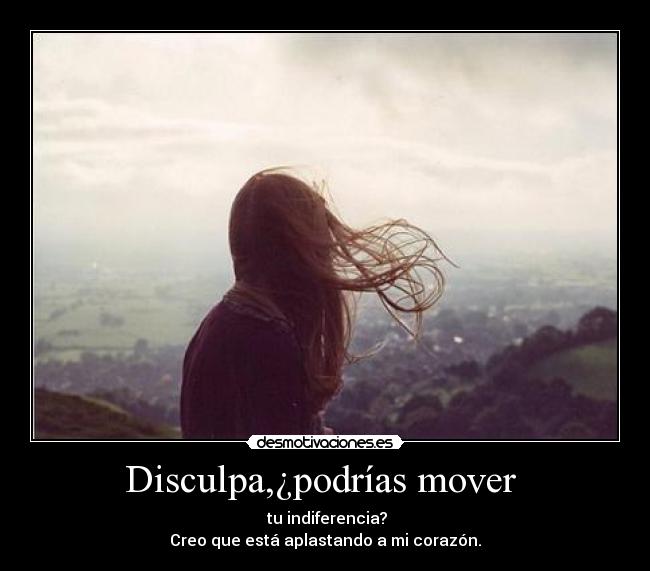 Disculpa,¿podrías mover  - 