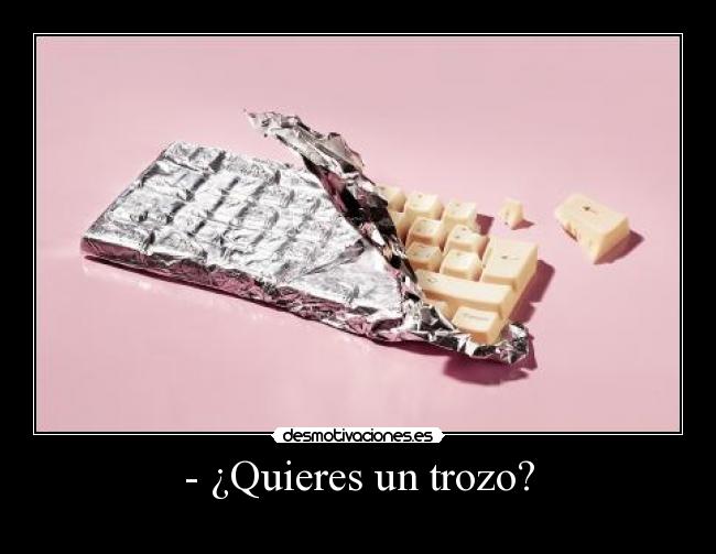 carteles chocolate teclado desmotivaciones